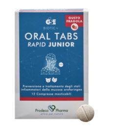GSE ORAL TABS RAPID JUNIOR FRAGOLA 12 COMPRESSE - Farmastop