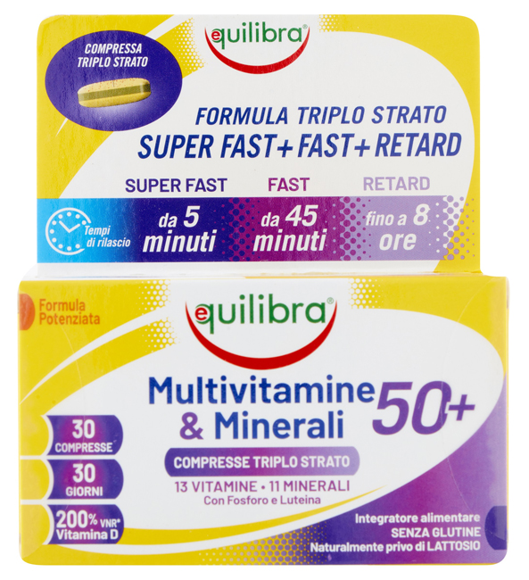 MULTIVITAMINE&MINERALI 50+ 30 COMPRESSE - Farmastop