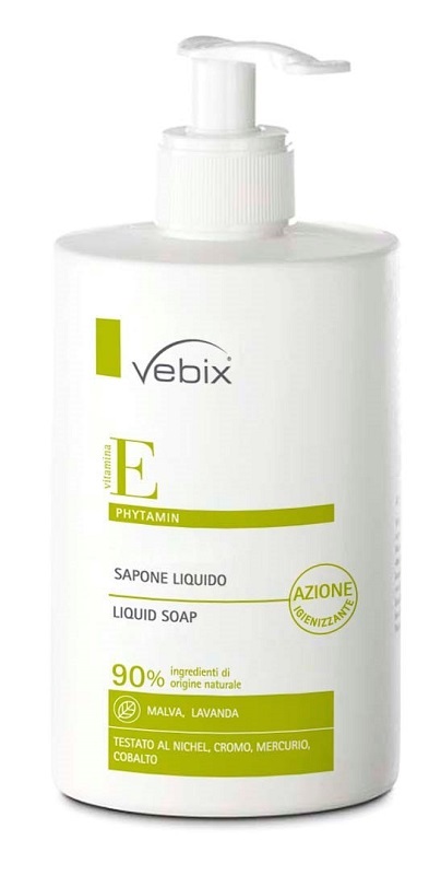 VEBIX PHYTAMIN SAPONE MANI AZIONE IGIENIZZANTE 500 ML - Farmastop