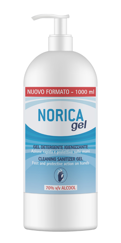 NORICA GEL DETERGENTE IGIENIZZANTE 70% ALCOOL 1000 ML - Farmastop