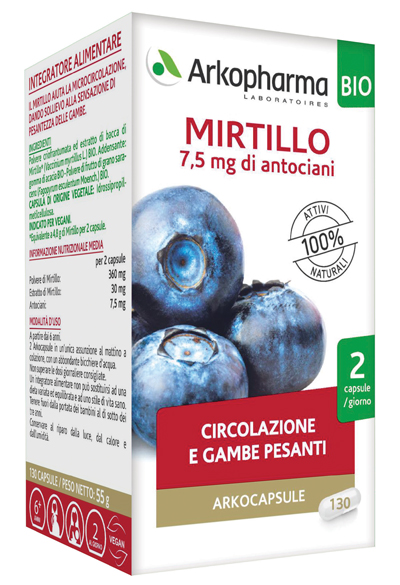 ARKOCPS MIRTILLO BIO 130 CAPSULE - Farmastop