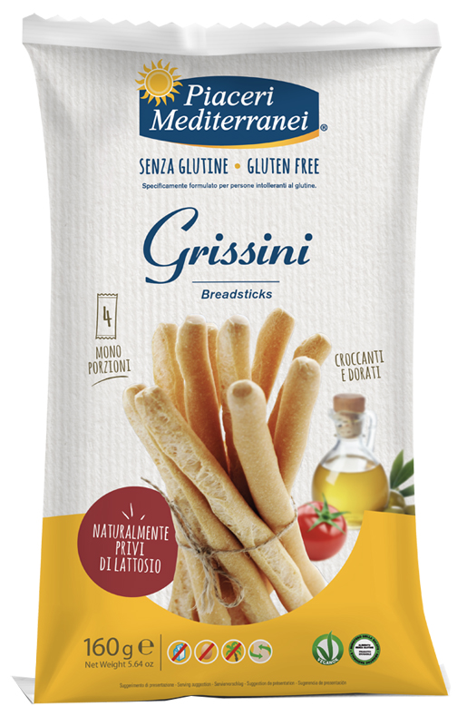 PIACERI MEDITERRANEI GRISSINI 160 G - Farmastop
