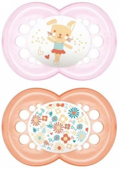 MAM SUCCHIETTO ORIGINAL 16+ SILICONE FEMMINA 2 PEZZI - Farmastop