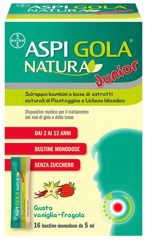 ASPI GOLA NATURA JUNIOR 16 BUSTINE MONODOSE DA 5 ML - Farmastop