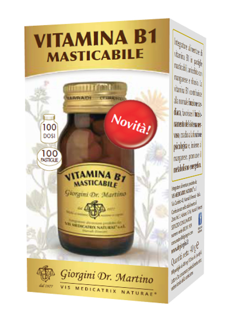 VITAMINA B1 MASTICABILE 100 PASTIGLIE - Farmastop