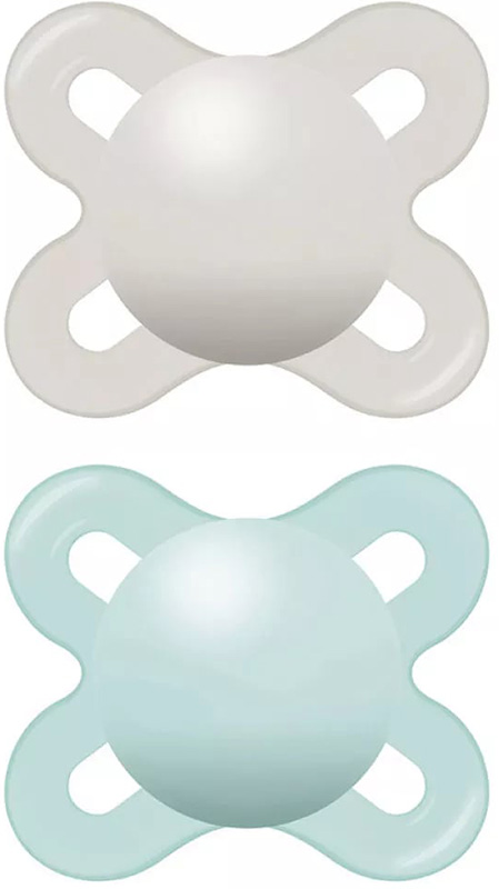 MAM SUCCHIETTO ORIGINAL START 0-2 MESI SILICONE NEUTRO 2 PEZZI - Farmastop
