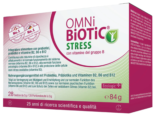 OMNI BIOTIC STRESS VITAMINE GRUPPO B 28 BUSTINE DA 3 G - Farmastop
