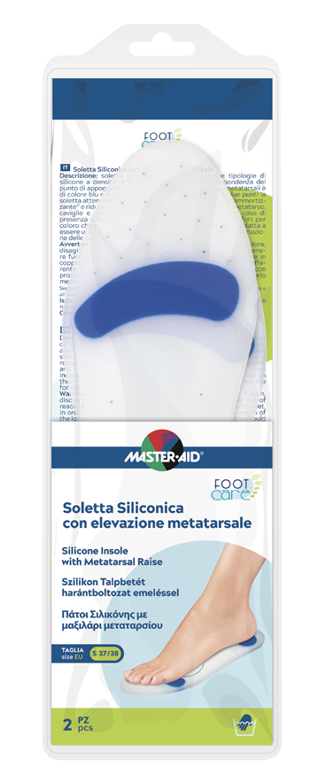 SOLETTA SILICONICA MASTER-AID FOOTCARE SMALL 37-38 METATARSO I4 - Farmastop