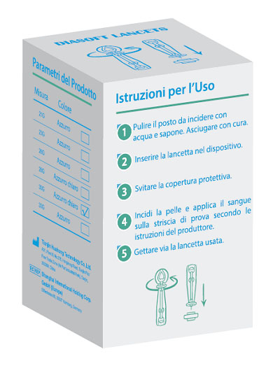 LANCETTE PUNGIDITO DIASOFT LANCET 25 PEZZI - Farmastop