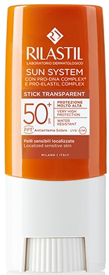 RILASTIL SUN SYSTEM PHOTO PROTECTION TERAPY SPF 50+ STICK TRASPARENTE 8,5 ML - Farmastop