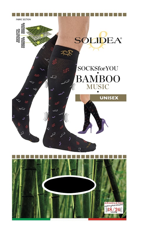 SOCKS FOR YOU BAMBOO MUSIC GAMBALETTO NERO S - Farmastop