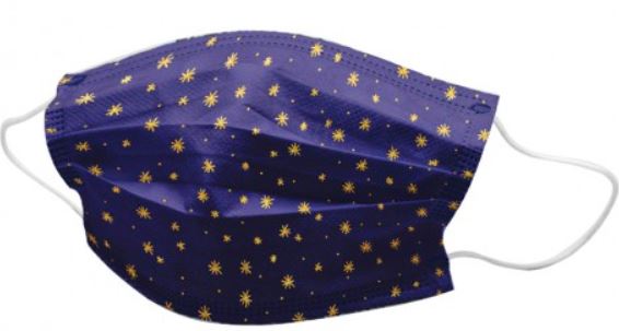 MASCHERINA CHIRURGICA FILTRANTE 98% 3 VELI TIPO IIR CON ELASTICI ADULTI STARS 10 PEZZI - Farmastop