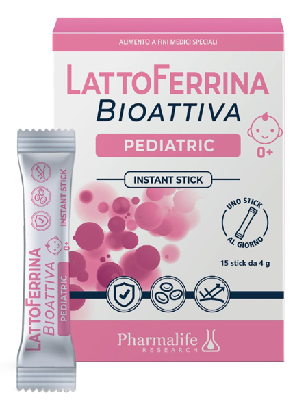 LATTOFERRINA BIOATTIVA PEDIATRIC 15 STICK 4 G - Farmastop