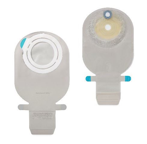 SENSURA MIO FLEX SISTEMA 2 PEZZI CON AGGANCIO ADESIVO SACCA ILEOSTOMIA TRASPARENTE 70MM DA 550 ML 30 PEZZI - Farmastop