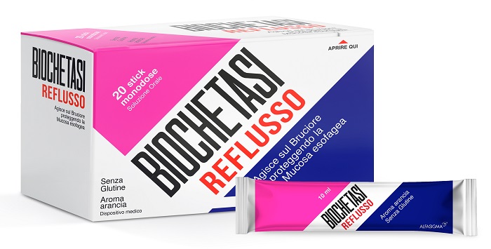 BIOCHETASI REFLUSSO 20 STICK AROMA ARANCIA - Farmastop