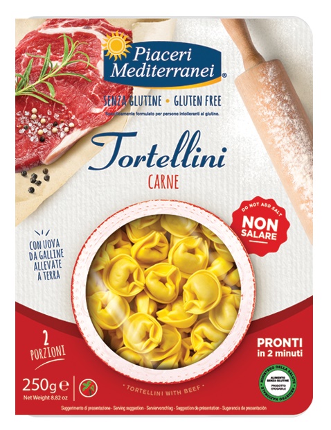 PIACERI MEDITERRANEI TORTELLINI CARNE 250 G - Farmastop