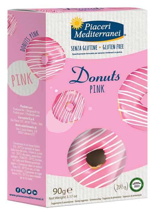 PIACERI MEDITERRANEI DONUTS PINK 90 G - Farmastop