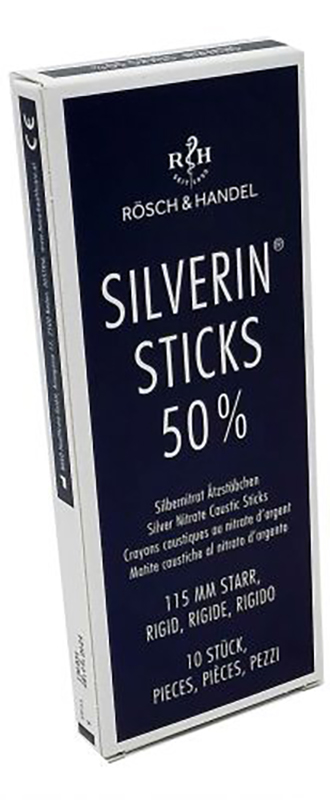 SILVERIN STICKS 50% MATITA CAUSTICA AL NITRATO D'ARGENTO RIGIDO 115MM - Farmastop