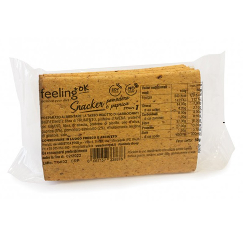 FEELING OK SNACKER POMODORO E PAPRICA START 50 G - Farmastop