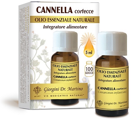CANNELLA CORTECCE OLIO ESSENZIALE NATURALE 5 ML - Farmastop