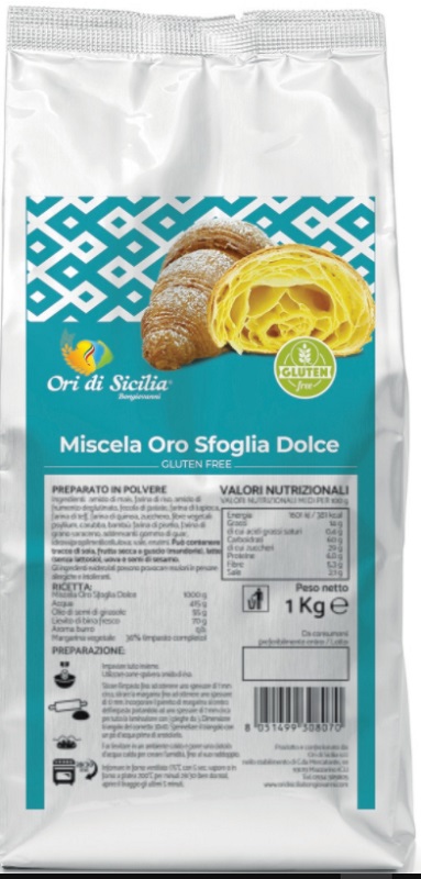 ORI DI SICILIA MIX ORO SFOGLIA DOLCE 1 KG - Farmastop