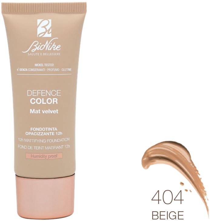 DEFENCE COLOR FONDOTINTA MAT VELVET 404 30 ML - Farmastop
