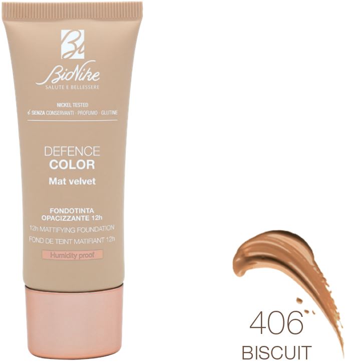 DEFENCE COLOR FONDOTINTA MAT VELVET 406 30 ML - Farmastop