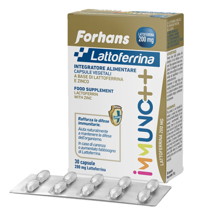 FORHANS LATTOFERRINA IMMUNO++ 200 MG LATTOFERRINA 30 CAPSULE - Farmastop