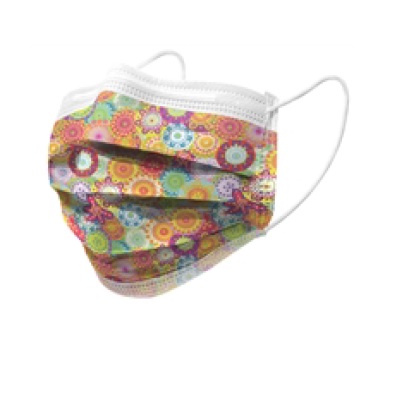 MASCHERINA CHIRURGICA FILTRANTE 98% 3 VELI TIPO IIR CON ELASTICI ADULTI COLORS 10 PEZZI - Farmastop