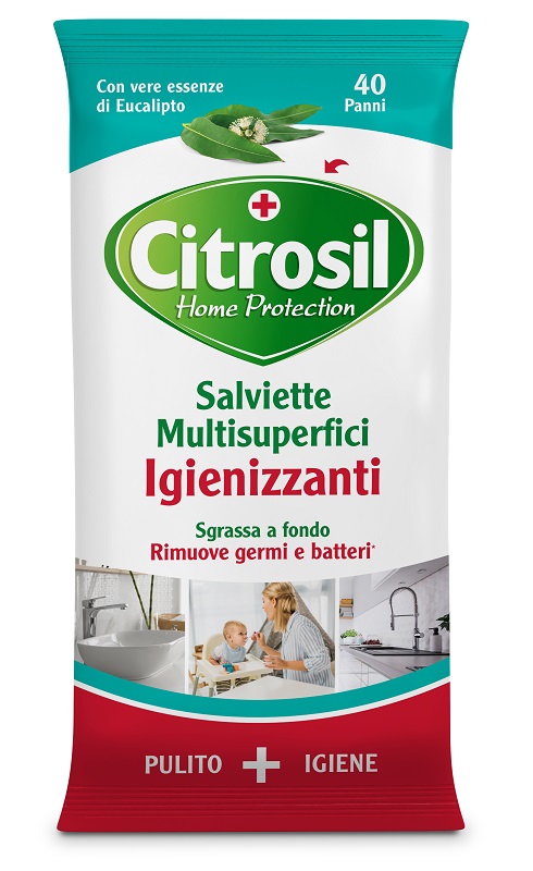 CITROSIL SALVIETTE IGIENIZZANTI EUCALIPTO 40 PEZZI - Farmastop
