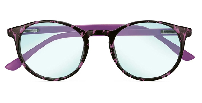 OCCHIALE DA LETTURA PREMONTATO TWINS PLATINUM BIO VIOLA/+0,00 - Farmastop