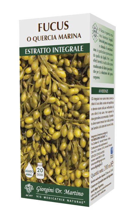 FUCUS O QUERCIA MARINA ESTRATTO INTEGRALE ANALCOLICO 200 ML - Farmastop