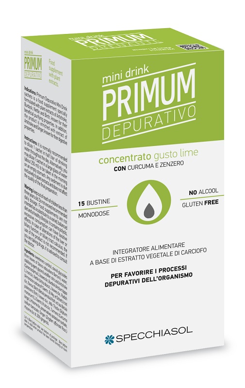 PRIMUM DEPURATIVO MINIDRINK LIME 15 STICK DA 10 ML - Farmastop