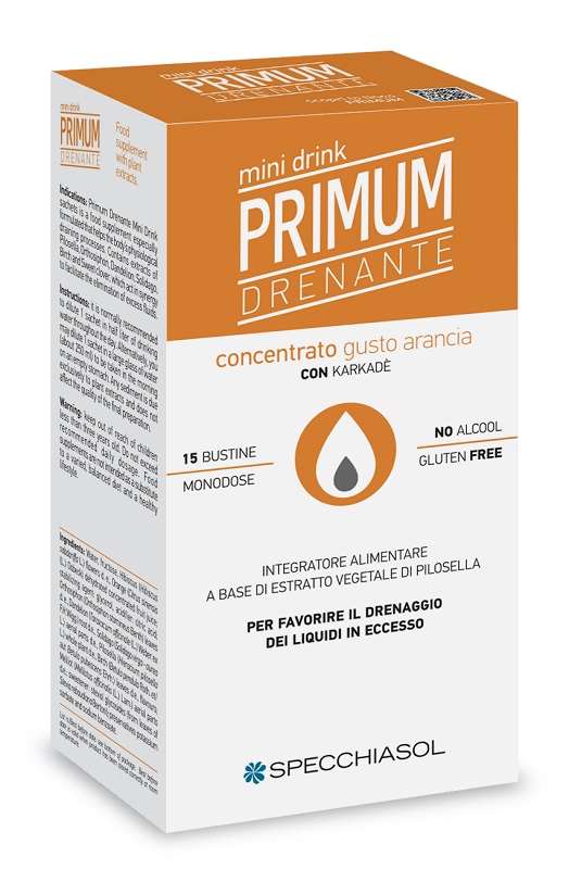 PRIMUM DRENANTE MINIDRINK ARANCIA 15 STICK DA 10 ML - Farmastop