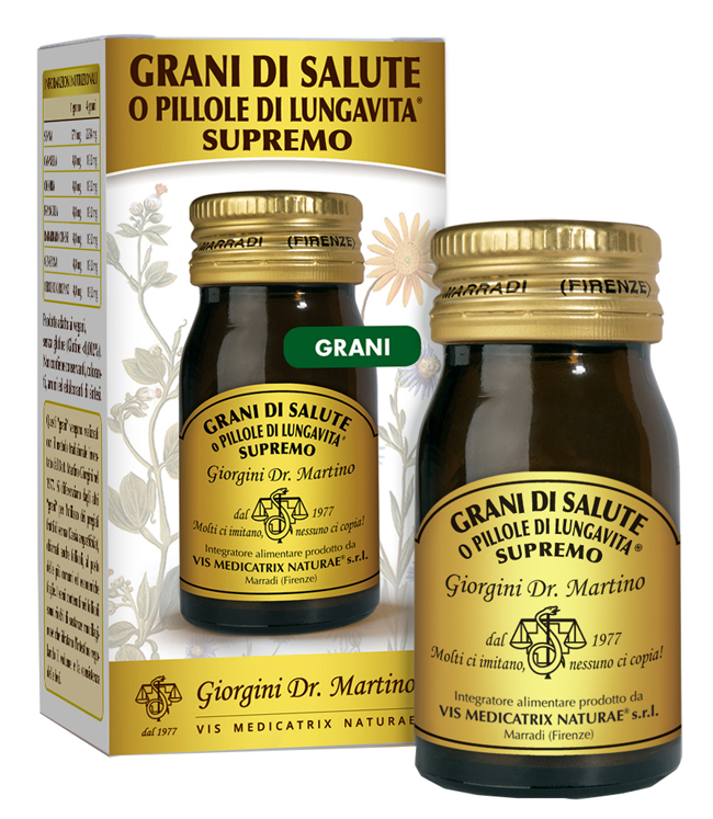 GRANI DI SALUTE O PILLOLE DI LUNGAVITA SUPREMO 30 G - Farmastop