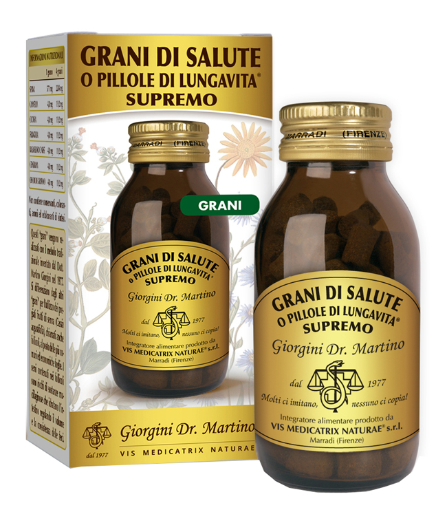 GRANI DI SALUTE O PILLOLE DI LUNGAVITA SUPREMO 90 G - Farmastop
