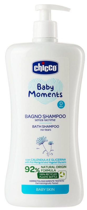 CHICCO BABY MOMENTS BAGNO SHAMPOO DELICATE 750 ML - Farmastop