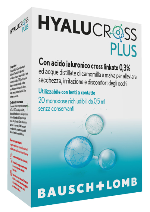 HYALUCROSS PLUS 20 FLACONCINI MONODOSE DA 0,5 ML - Farmastop