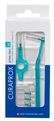 CURAPROX CPS 06 SCOVOLINO PRIME START 06 TURQUOISE 5 PEZZI - Farmastop