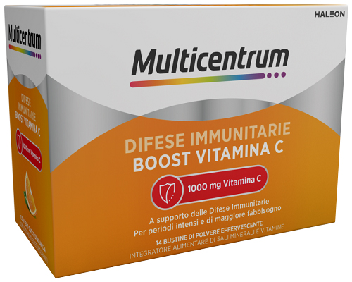 MULTICENTRUM DIFESE IMMUNITARIE BOOST VITAMINA C 14 BUSTINE - Farmastop