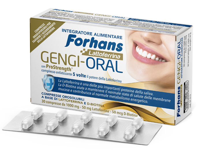 FORHANS LATTOFERRINA GENGI ORAL 30 COMPRESSE - Farmastop