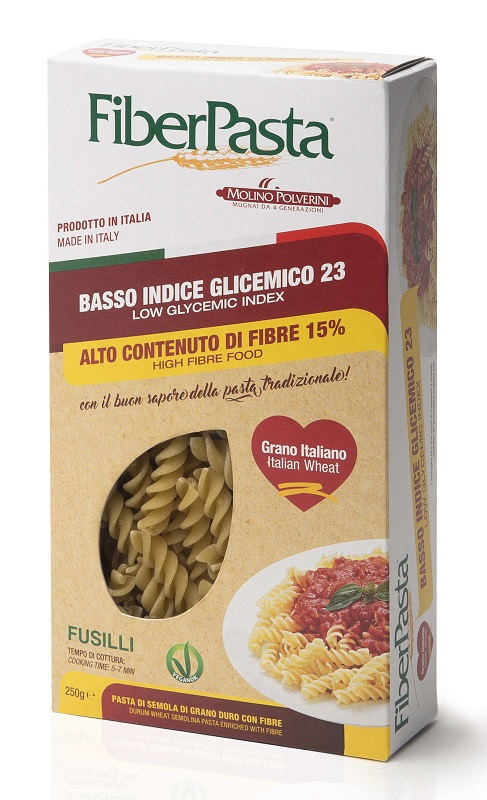 FIBERPASTA FUSILLI BASSO INDICE GLICEMICO 250 G - Farmastop