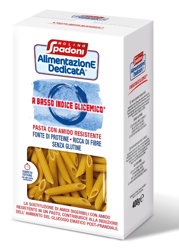 ALIMENTAZIONE DEDICATA PENNE BASSO INDICE GLICEMICO SENZA GLUTINE 400 G - Farmastop