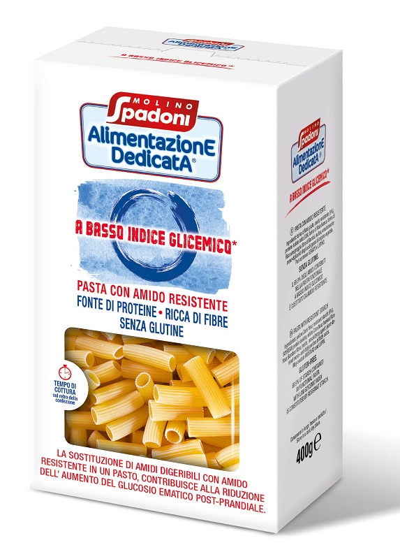 ALIMENTAZIONE DEDICATA MACCHERONI BASSO INDICE GLICEMICO SENZA GLUTINE 400 G - Farmastop