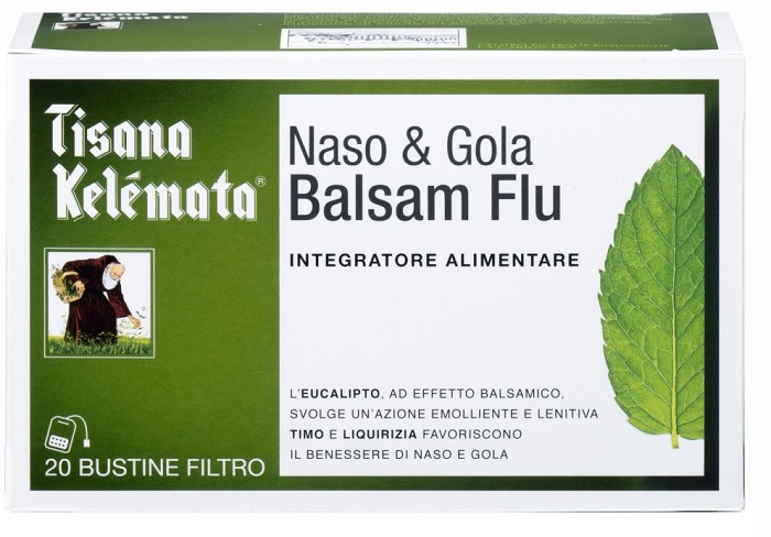 TISANA NASO E GOLA BALSAM FLU 20 BUSTINE - Farmastop
