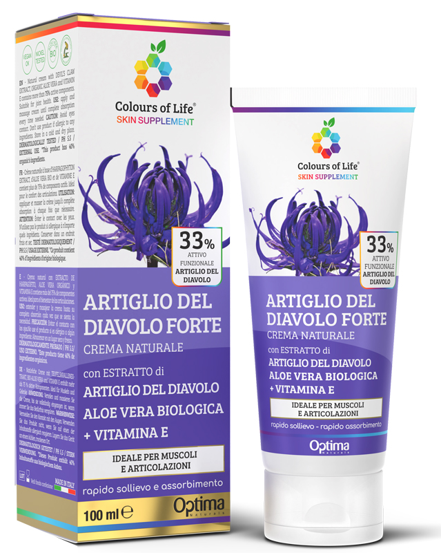 COLOURS OF LIFE SKIN SUPPLEMENT ARTIGLIO DEL DIAVOLO 33% CREMA 100 ML - Farmastop