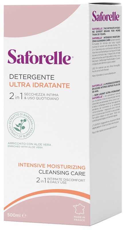 SAFORELLE DETERGENTE ULTRA IDRATANTE 500 ML - Farmastop