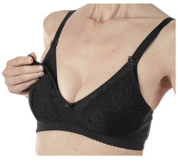 MAMMY REGGISENO COTONE ALLATTAMENTO BLACK 5C - Farmastop