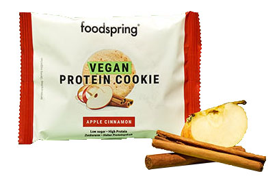 VEGAN PROTEIN COOKIE MELA E CANNELLA 50 G - Farmastop