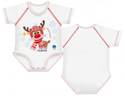 BODY 0-36M BIO COTTON WARM LET IT SNOW RENNA - Farmastop